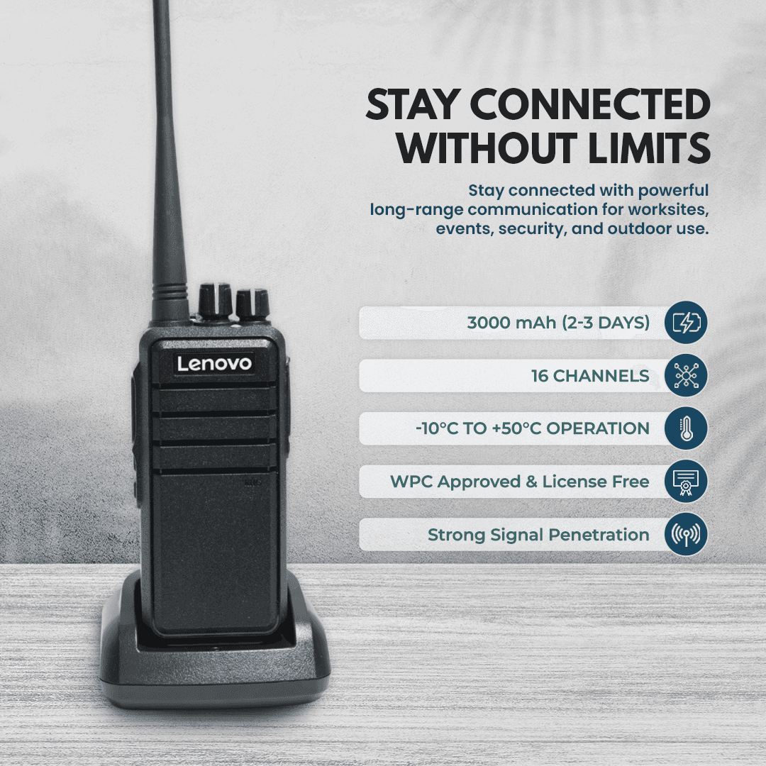 Lenovo N99 License Free Walkie Talkie thumbnail 3