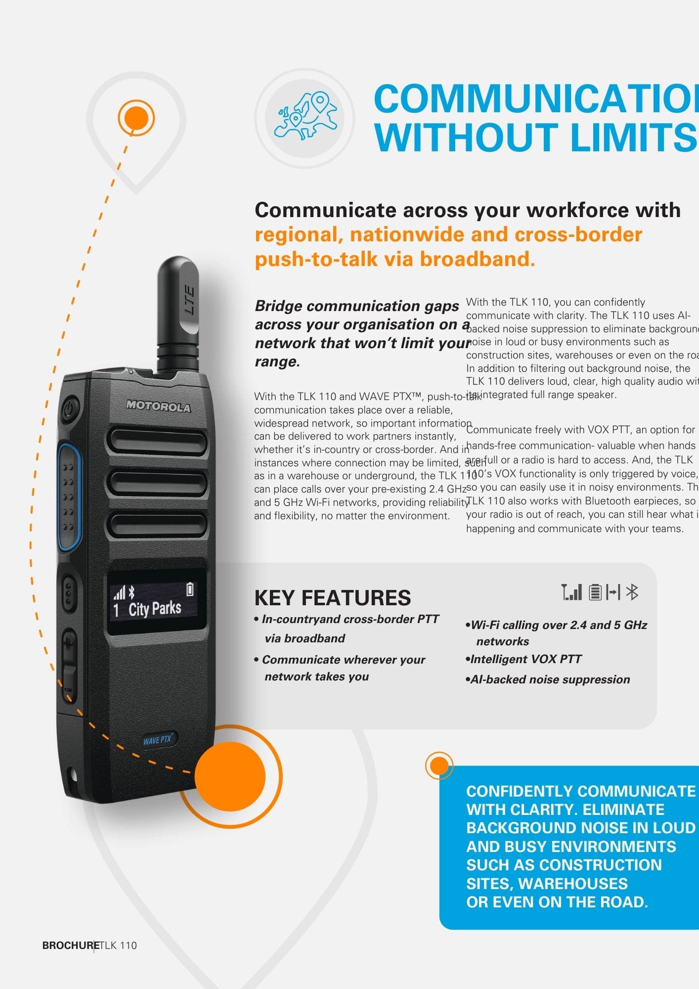 Motorola TLK 110 – SIM Based LTE Push-to-Talk Radio thumbnail 3