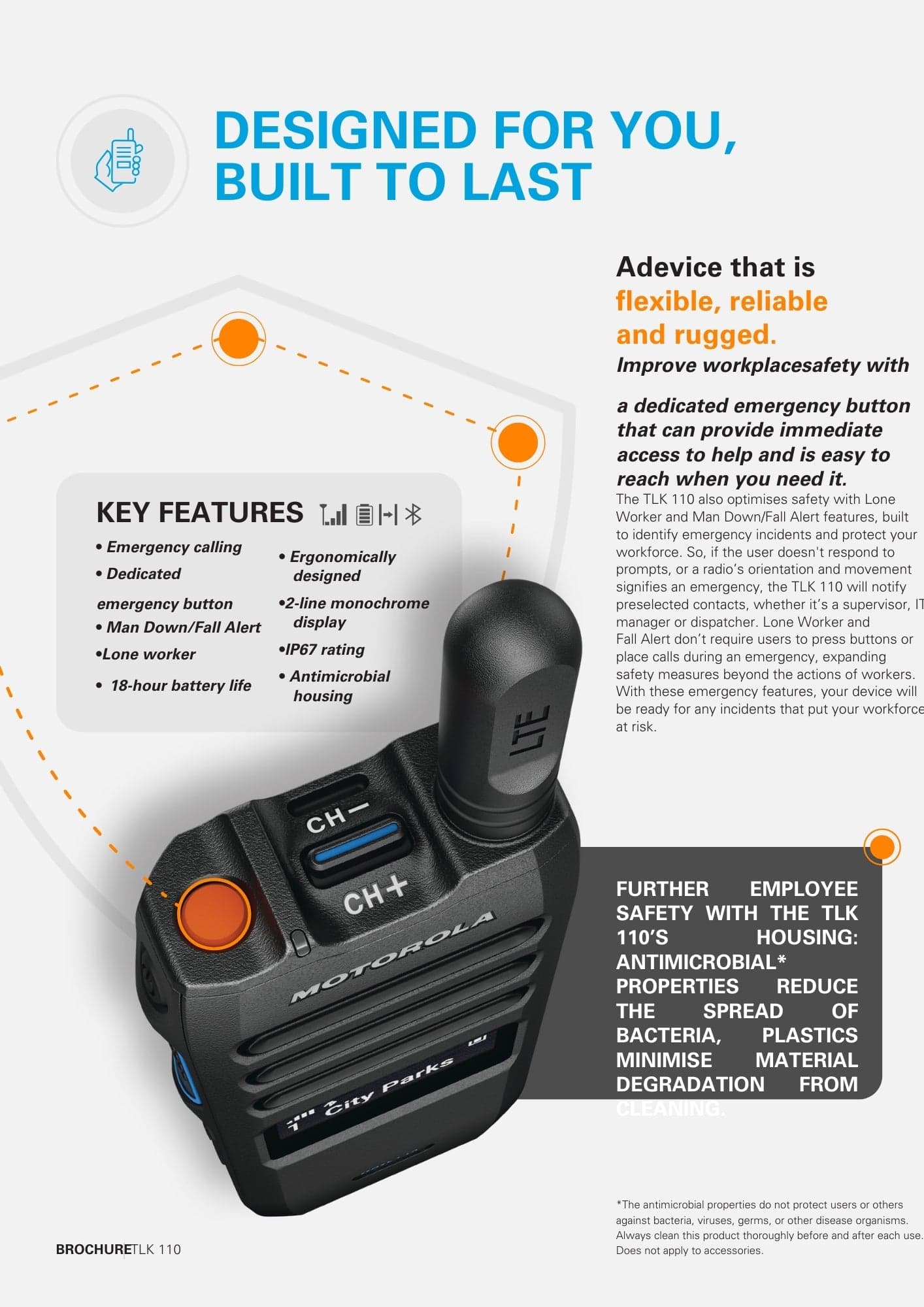 Motorola TLK 110 – SIM Based LTE Push-to-Talk Radio thumbnail 4