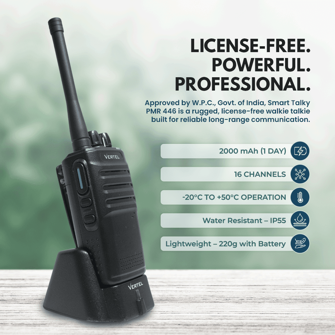 Vertel CH99 License Free Walkie Talkie thumbnail 3